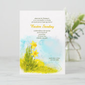 Daffodils Pasen Kaart (Staand voorkant)