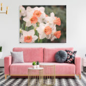 Daffodils Peach Canvas Afdruk (Insitu (Woonkamer))