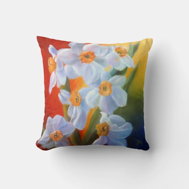 "Daffodils pillow" Kussen (Voorkant)
