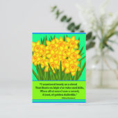 Daffodils Poem, postcard Briefkaart (Staand voorkant)