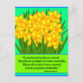 Daffodils Poem, postcard Briefkaart (Voorkant)