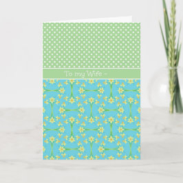 Daffodils, Polkas, maart Verjaardag Kaart voor Vro