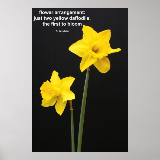 Daffodils Quotation Poster (Voorkant)