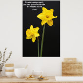 Daffodils Quotation Poster (Keuken)