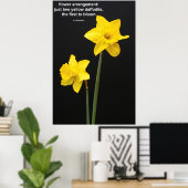 Daffodils Quotation Poster (Thuiskantoor)