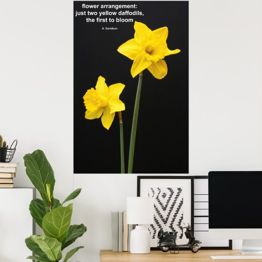 Daffodils Quotation Poster (Thuiskantoor)