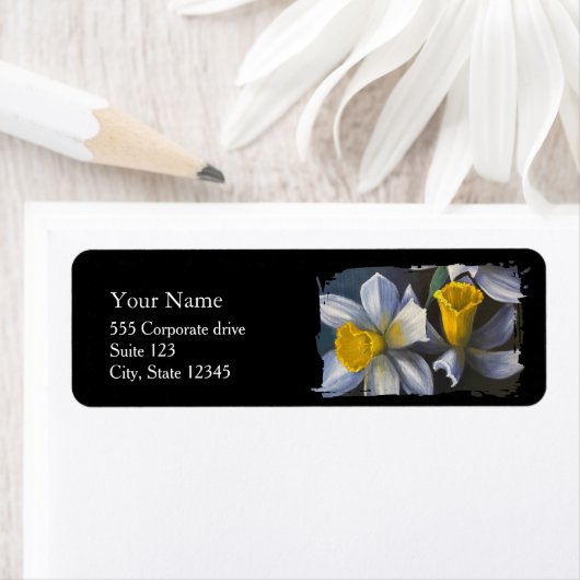 Daffodils Return Address Labels (Insitu)