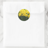 Daffodils Ronde Sticker (Tas)