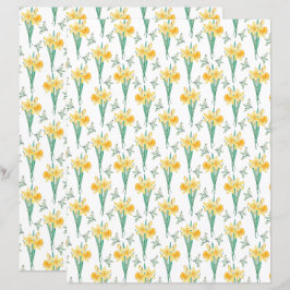 Daffodils Scrapbook Papier