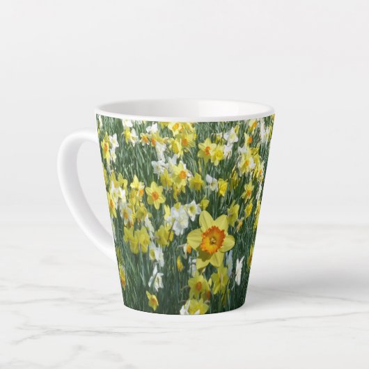 Daffodils Spring Fl. Veldgele Oranje latte Mok (Linkerhoek)