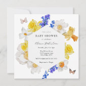 Daffodils Spring Flowers Baby shower Kaart (Voorkant)