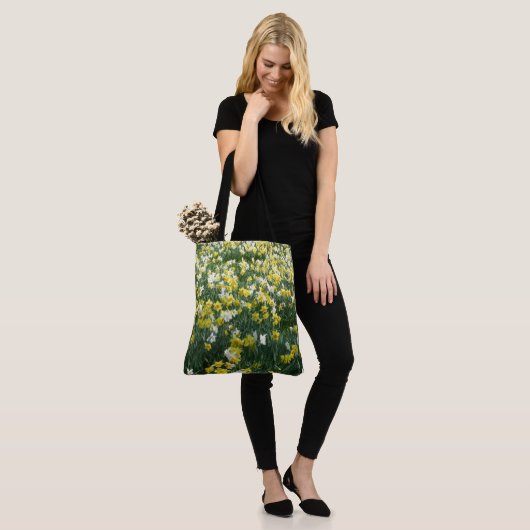 Daffodils Spring Flowers Canvas tas (Op model)