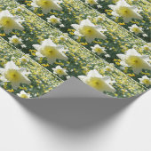Daffodils Spring Flowers Pattern Wrapping Paper Cadeaupapier (Hoek)