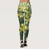 Daffodils Spring Flowers Yellow Oranje Legging (Achterkant)