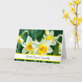 Daffodils Sympathiakaart Kaart (Gele Bloem)