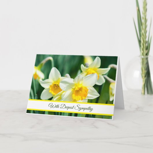 Daffodils Sympathiakaart Kaart (Voorkant)