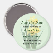 Daffodils Tall en Short Save the Date Magneet (Voorkant / Achterkant)