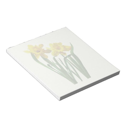 Daffodils ter attentie notitieblok (Schuin)
