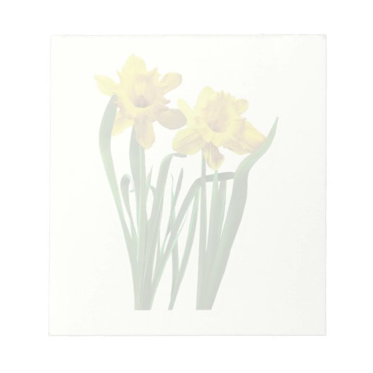 Daffodils ter attentie notitieblok (Voorkant)