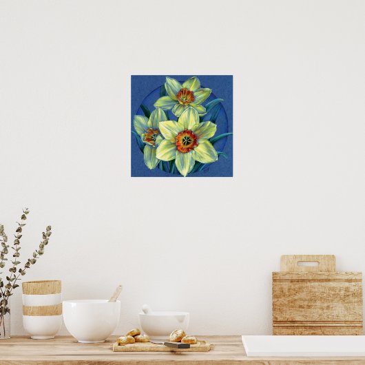 "Daffodils - the joys of spring" fine art poster (Keuken)