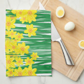 Daffodils. Theedoek (Quarter Fold)
