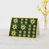 Daffodils Tic Tac Toe Wenskaart voor kankerpapier Kaart (Gele Bloem)