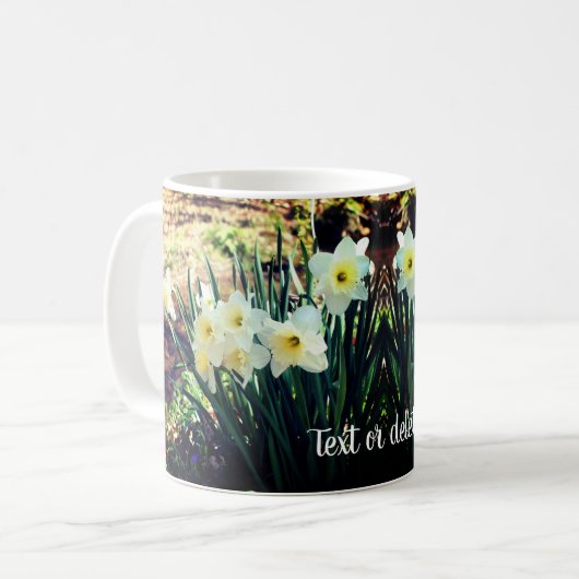 Daffodils van Brook gepersonaliseerd Koffiemok (Voorkant links)
