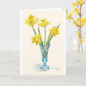 Daffodils voor de lente kaart (Gele Bloem)