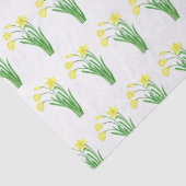 Daffodils Waterverf Gele bloem lente Tissuepapier (Detail)