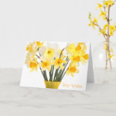 Daffodils Wenskaart Kaart (Gele Bloem)