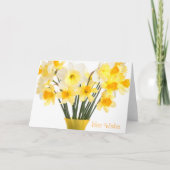 Daffodils Wenskaart Kaart (Voorkant)