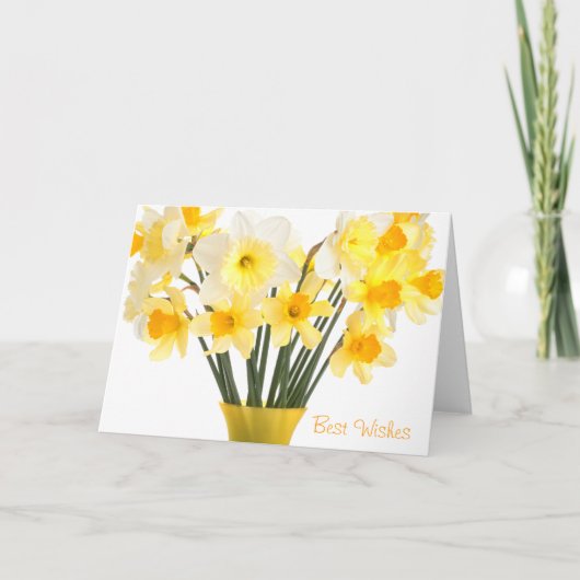 Daffodils Wenskaart Kaart (Voorkant)