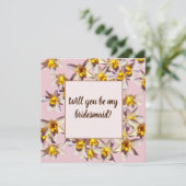 Daffodils Wil je mijn flowergirl kaart zijn? (Staand voorkant)