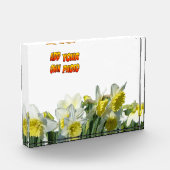 Daffodils Witte en Gele Cust. Fotoblok (Links)