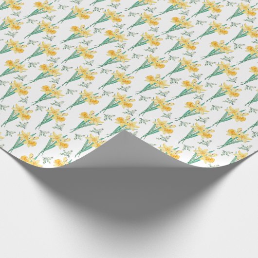 Daffodils wrapppapier cadeaupapier (Hoek)