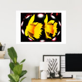 Daffodilspiralen Poster (Thuiskantoor)