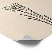 Daffodilventiel Poster (Hoek)