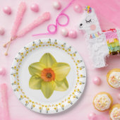 Daffodilwaanzin. Papieren Bordje (Feest)