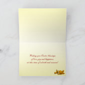 Daffodis bij Pasen Feestdagen Kaart (Binnen)