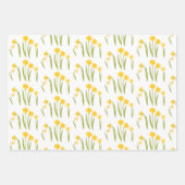 Daffodis Easter Spring Floral Pattern Bulbs Gift Inpakpapier Vel (Voorkant 3)