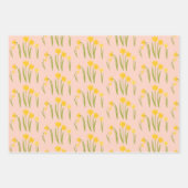 Daffodis Easter Spring Floral Pattern Bulbs Gift Inpakpapier Vel (Voorkant)