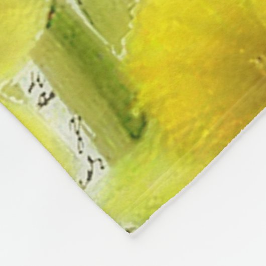  daffodis fleece deken (Hoek)