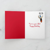 Daffodis in Blue Jeans Birthday Kaart (Binnen)