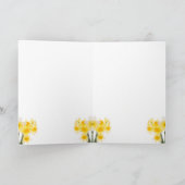 Daffodis in een Vase-Wenskaart Kaart (Binnen)