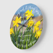 Daffodis in Springtime Acrylwandklok Grote Klok (Hoek)