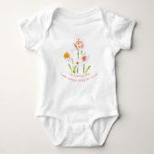 Daffodis op een Baby-badpak Romper (Voorkant)