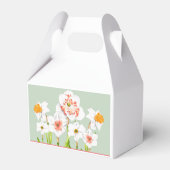 Daffodis op een Gable Favor Box Bedankdoosjes (Achterkant)