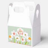 Daffodis op een Gable Favor Box Bedankdoosjes (Geopend)