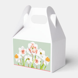 Daffodis op een Gable Favor Box Bedankdoosjes