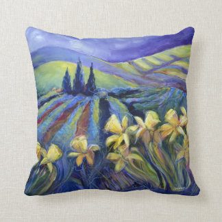 Daffodis op een slaapdag-decoratieve piloot kussen